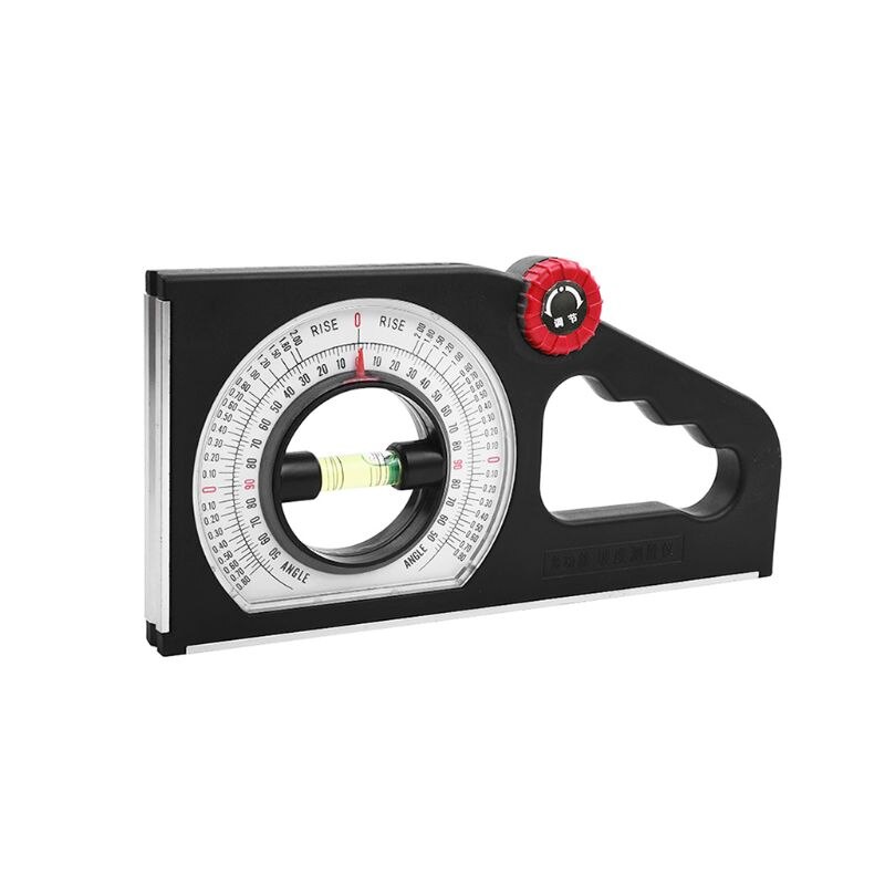 Multifunctionele magnetische hellingmeter, niet-meetinstrument, hellingmeter, universele schuine gradenboog: Rood