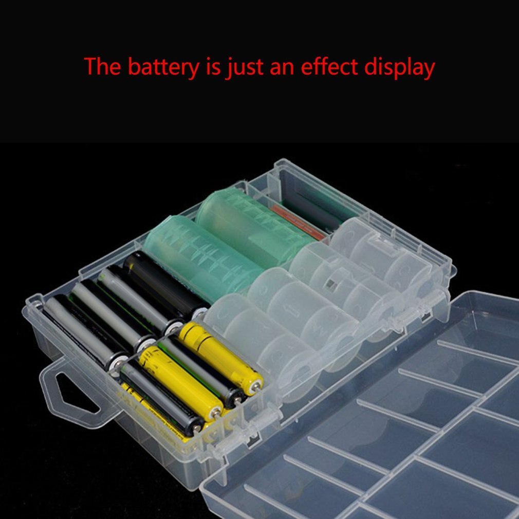Piles Support Boîtier En Plastique Portable Porte-Batterie Boîte De Rangement Pour AA et AAA batterie Rechargeable Pleine Couverture