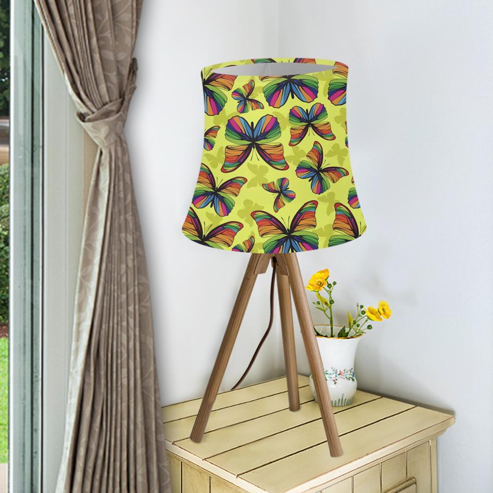 Abat-jour moderne d'impression de libellule de papillon couvre la couverture de Lame d'art d'abat-jour de tissu de pour la décoration à la maison: Z6873HSL