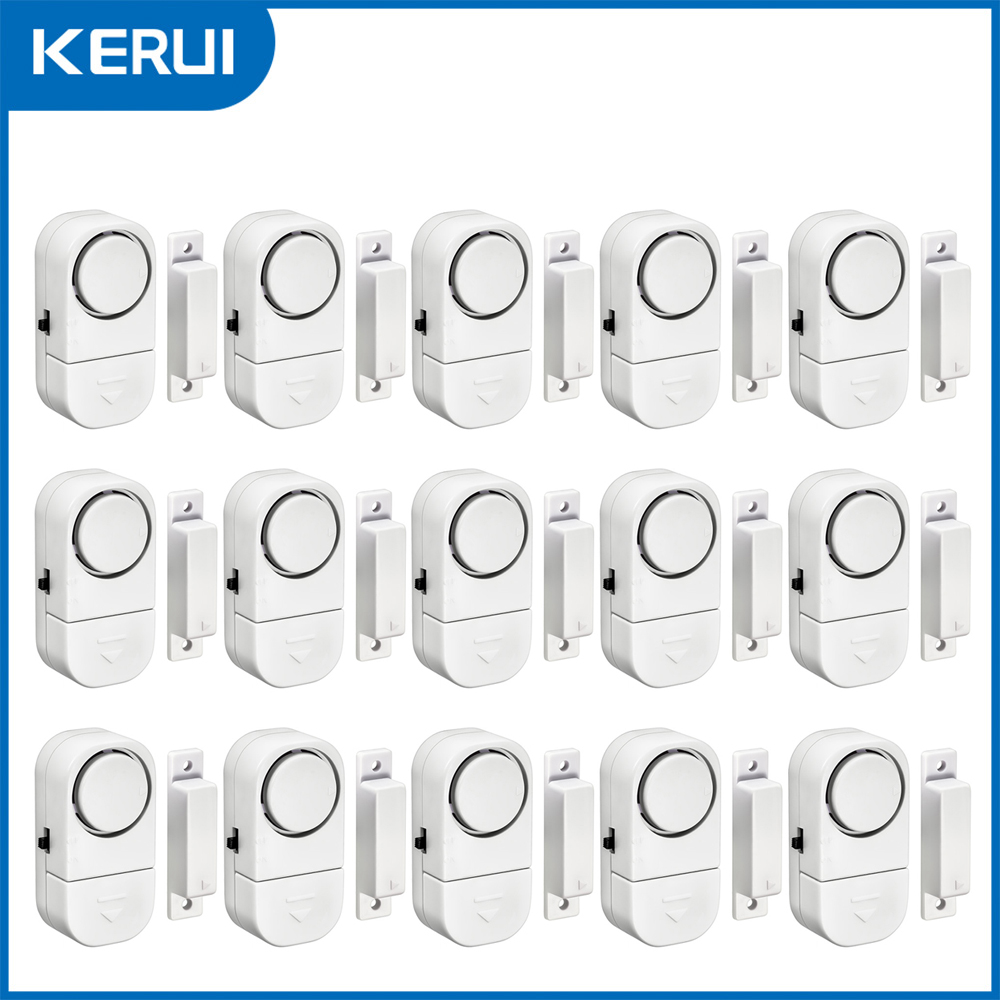 KERUI Tür-Fenster-Sensor, unabhängige Arbeitsöffnung, magnetischer Türsensor, 90 dB, kabelloser Sicherheitsalarm: verrotten