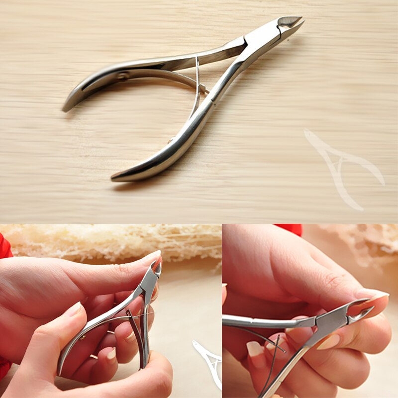 Rvs Cuticle Nipper Cutter Nail Art Clipper Manicure Gereedschap
