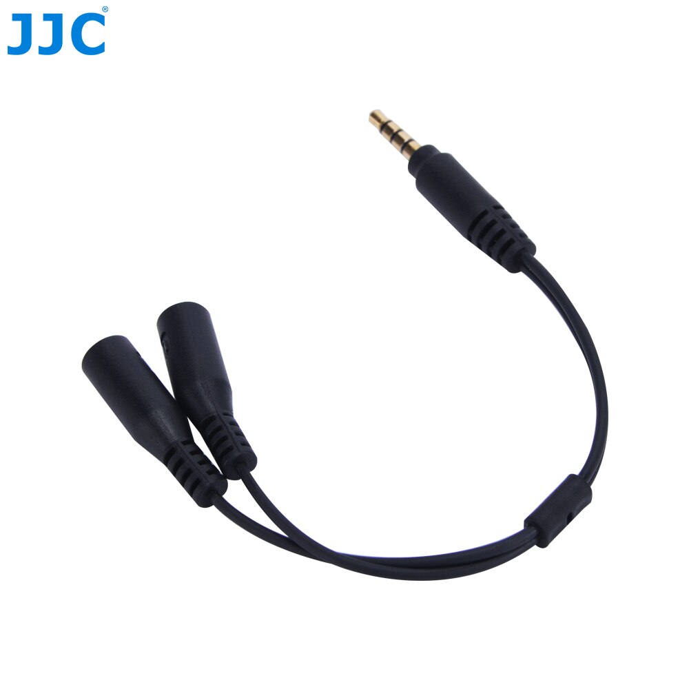 JJC Cellphones Terminal Connector Monitor Headphone Mic Convert Cables for SAMSUNG cellphones for iPhone 4s 5 5s 6