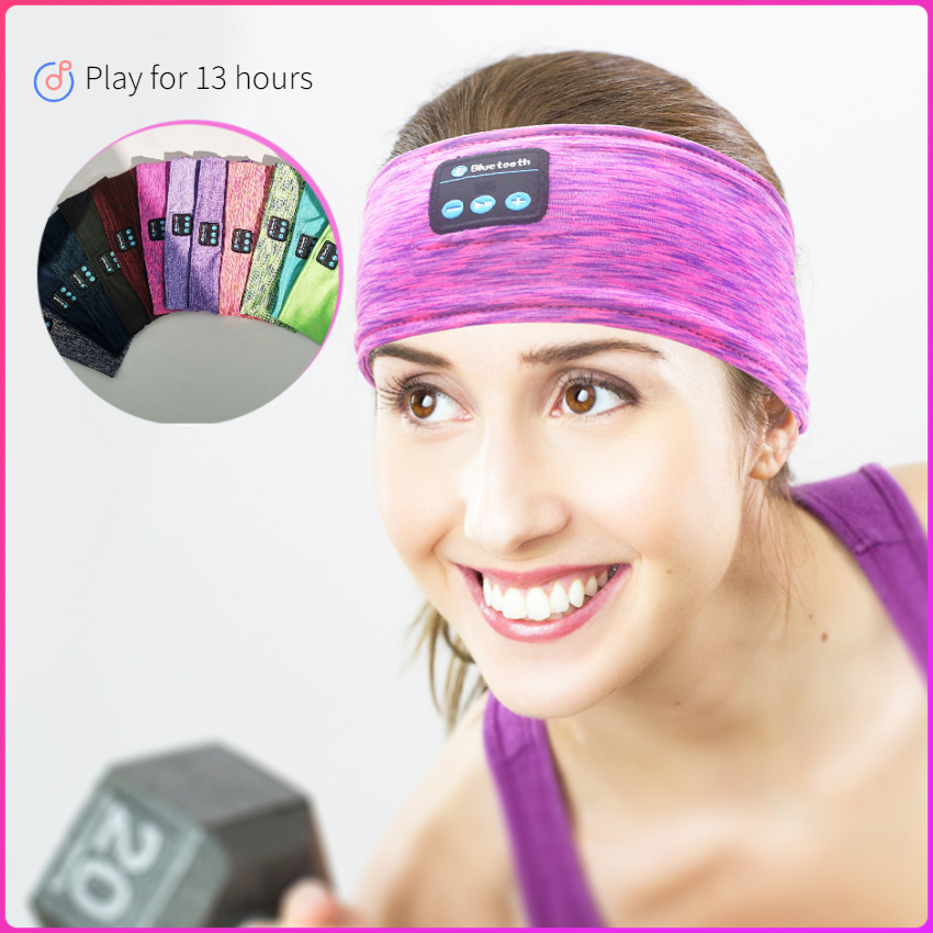 Auriculares Bluetooth para dormir, reproductor de música deportivo, diadema fina, suave, elástica, cómoda, auriculares inalámbricos para música, máscara para ojos, 2022