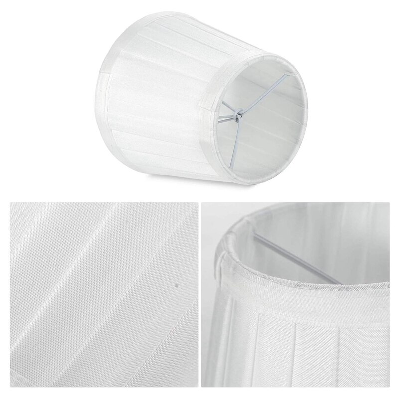 Lampe murale au Style européen moderne, lustre et chandelle, abat-jour (blanc uni), 6 pièces