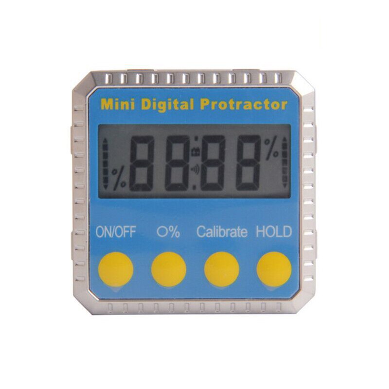 Magnetic Digital Angle Finder 360 Degree Mini Digital Protractor Inclinometer Electronic Level Box Magnetic Base Measuring Tools: Blue