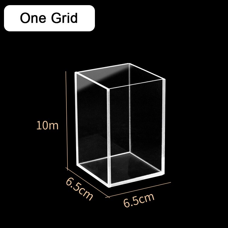 Réservoir de poissons séparé pour petits poissons Betta, Aquarium ouvert en acrylique Transparent pour plantes d&#39;eau, réservoir à tortue: D