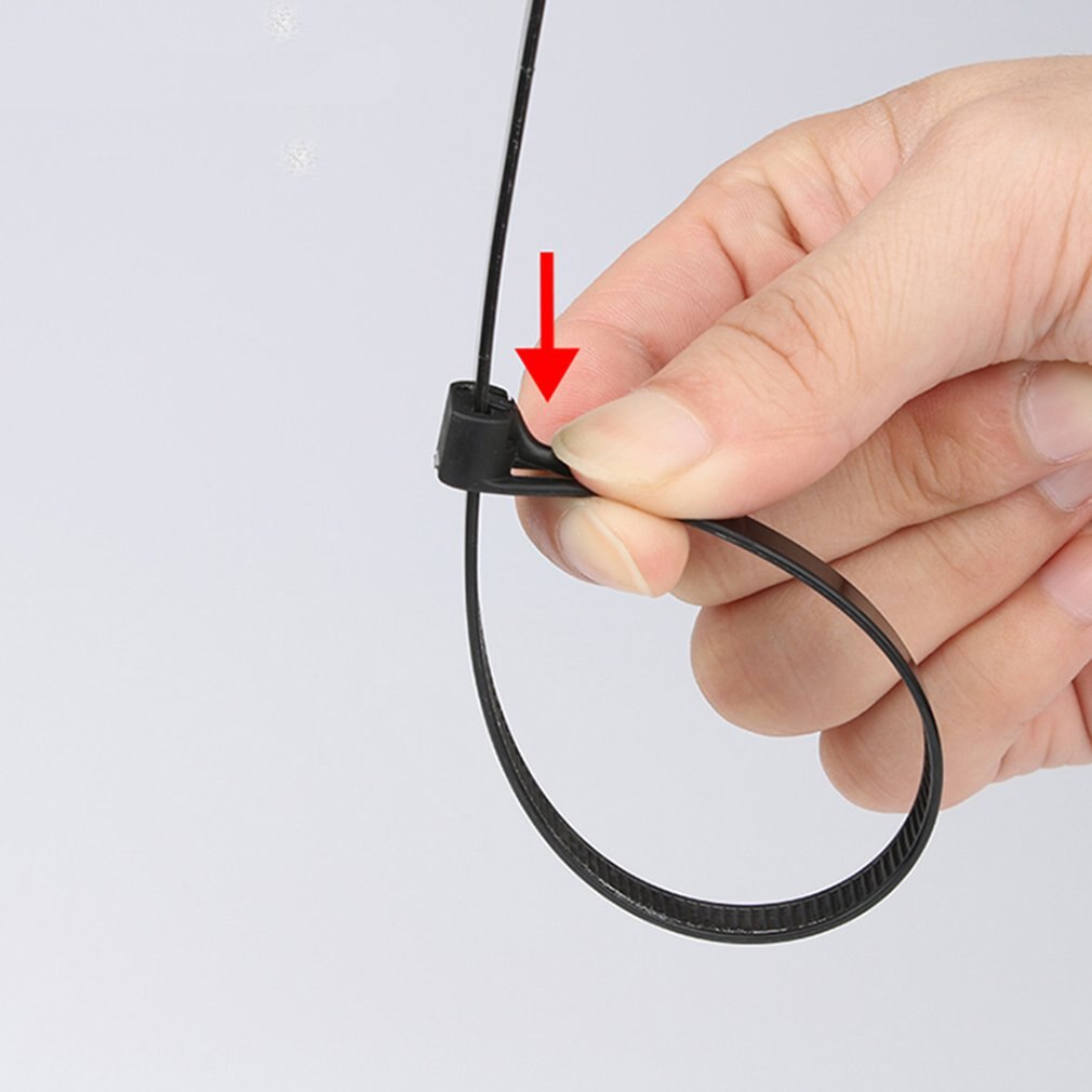Convenient Nylon Material Cable Tie Self-locking Cable Tie Plastic Bundled Cable Tie Practical Cable Tie Line