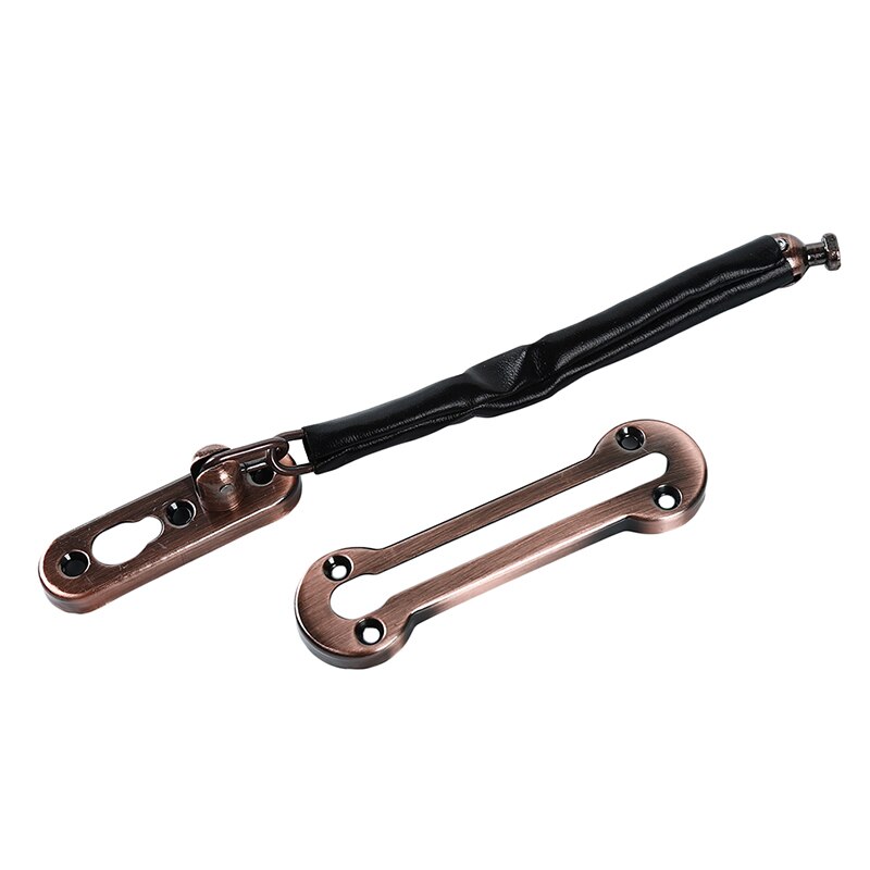 Thicken Anti-theft Chain Stainless Steel Door Bolt Door Chain Buckle Bolt Home Safety Door Lock Hotel Security Guard Bolt: red