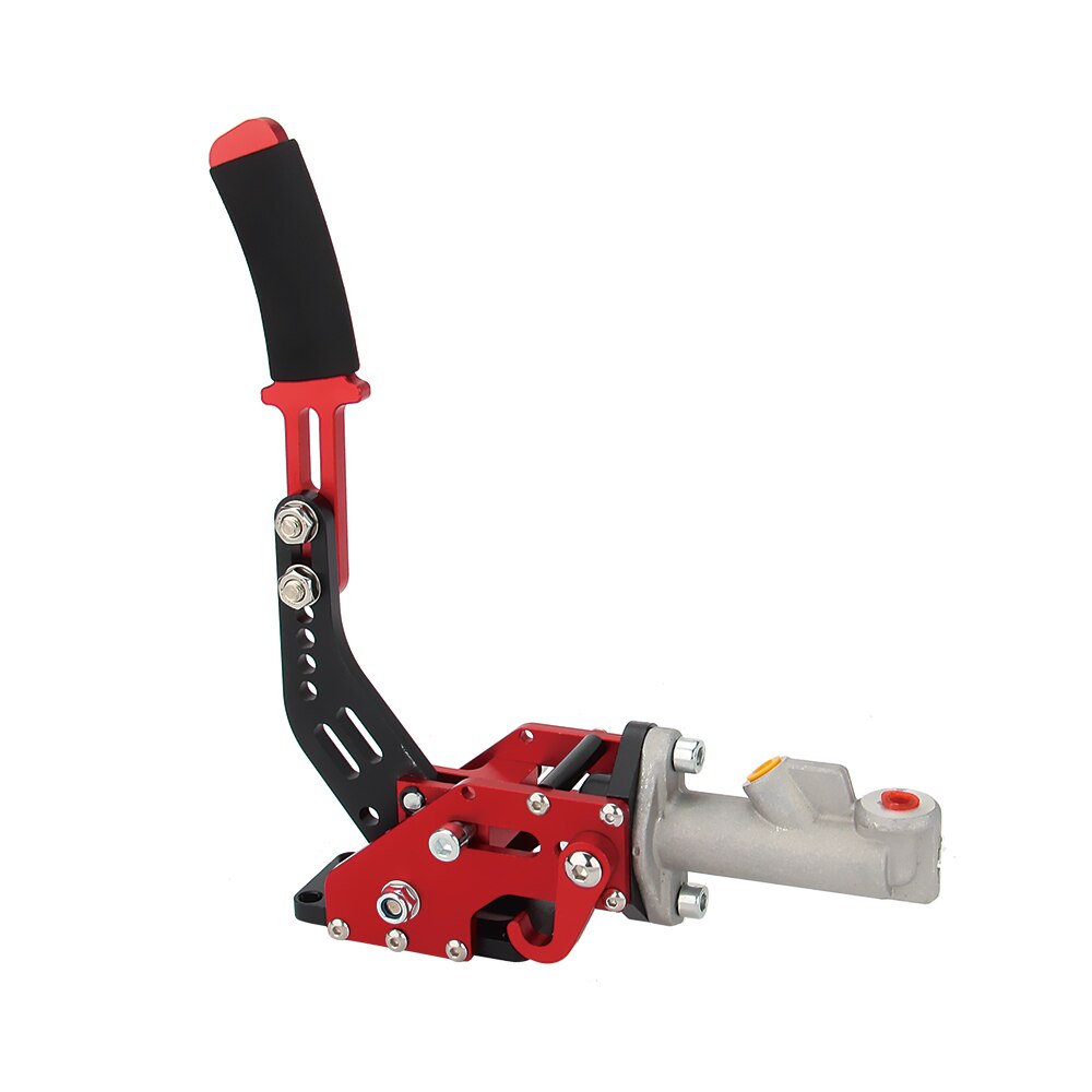 Universal E-brake Drift Race Hand Brake Black Long Vertical Hydraulic Handbrake Hydro: Red