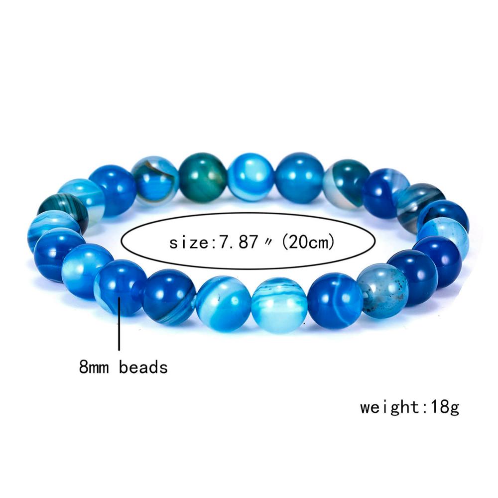 Natural Stone Bracelets Indian Natural Stone Amethysts Beaded Round Beaded Stretch Bracelets Bangles Unisex: 3