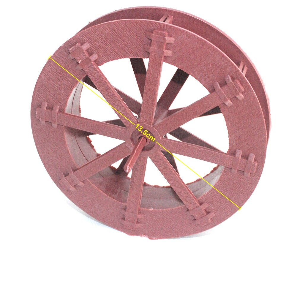 NuoNuoWell 5/6/8/10/14CM Correndo Roda D&#39; Água Acessórios Ornamentos Lagoa Aquário Ornamental Paisagismo plástico 10pcs-Pack: Dia. 13.5cm