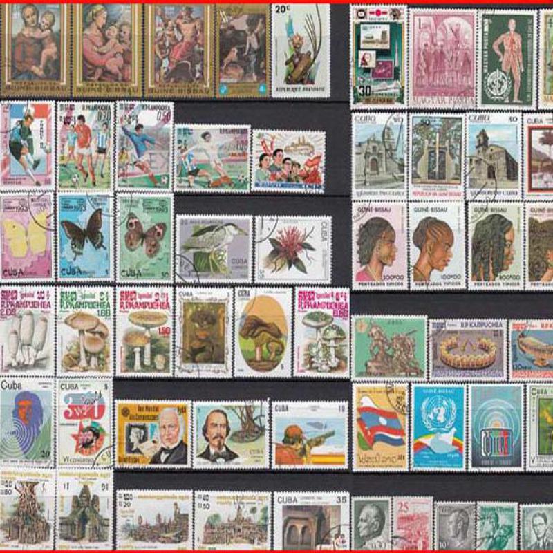 thumbnail image 2 of Lot Of 500 Different Worldwide Postage Stamps – 1912 To 1972 – All Continents 2 of 5