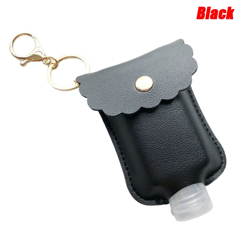 Bouteille de voyage et porte-clés bouteilles vides rechargeables pour désinfectant pour les mains: BK