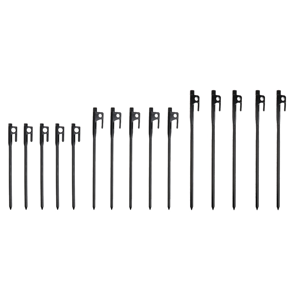 5pcs Outdoor Camping Tent Stakes Awning Tarp Ground Nails Pegs Pins Made of Durable Casting Iron