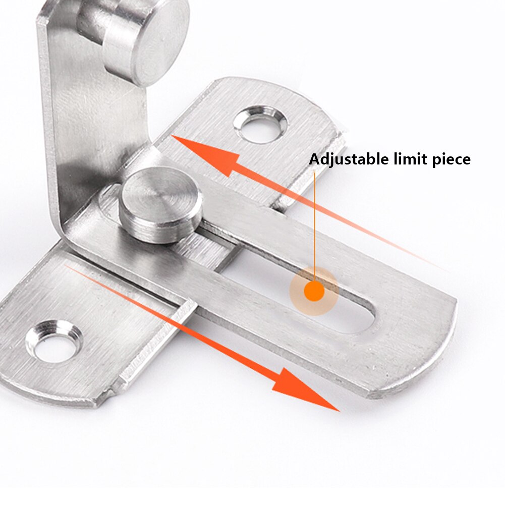 Barn Door Cast Steel Hook Latch Lock Decoration Right Angle Sliding Door Buckle