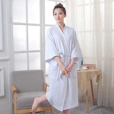 Albornoz de verano para novia y parejas, accesorios de decoración, toalla de playa, spa, ducha, bata de baño, novedad: White women / XL(165-175cm)