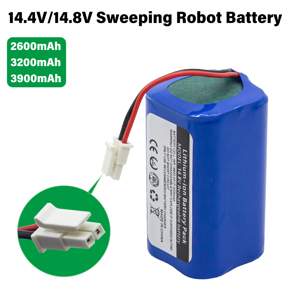 4S1P 14.4V/14.8V 3900mAh Li-Ion battery for Polaris PVCR 3200 IQ Home Aqua Bagotte BG800 KyvolE31 Coredy R750 Vacuum Cleaner
