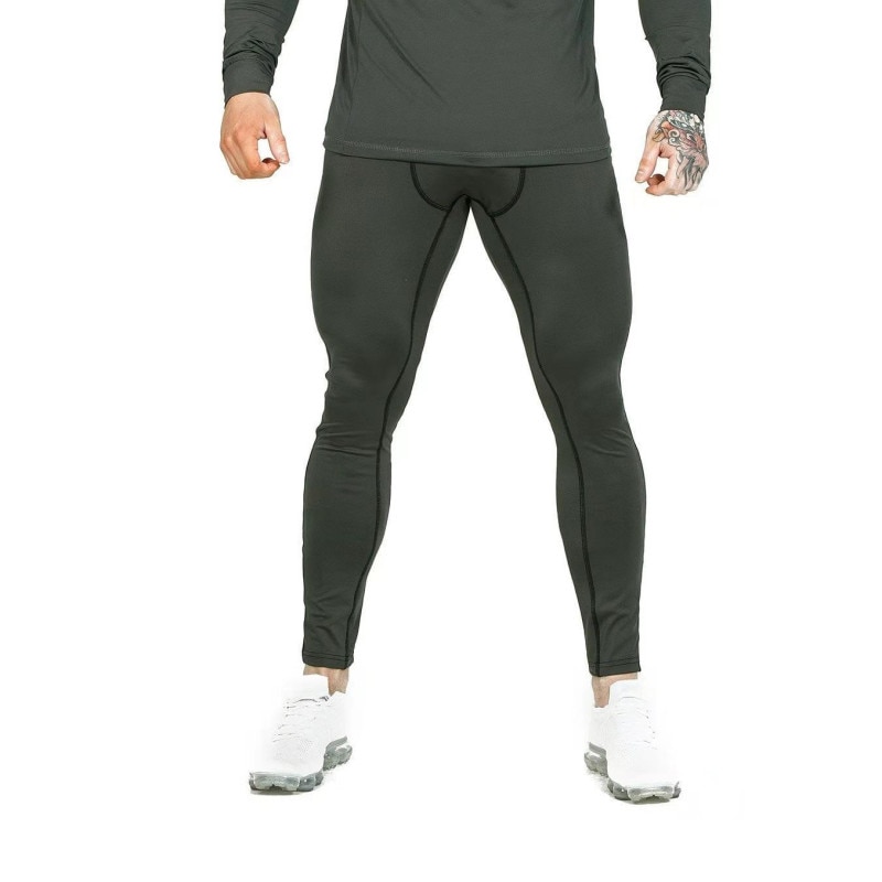Mænd kompressionstights lange bukser bukser joggers leggings bukser joggers slim fit hombre skinny fitness fitnesscentre træningsbukser