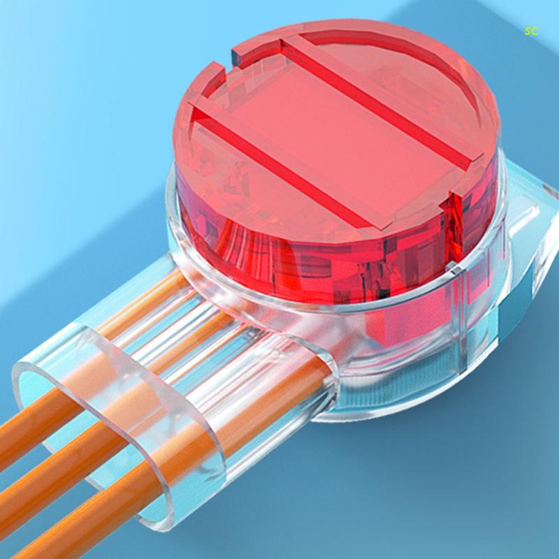 100PCS Waterproof Telephone Line Connector, Data Phone Wire Butt Splice Ports .