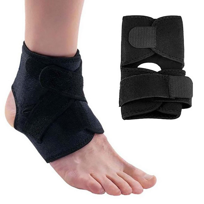 1Pcs Compressie Elastische Enkelbrace Verstelbare Sport Ondersteuning Verstuiking Fitness