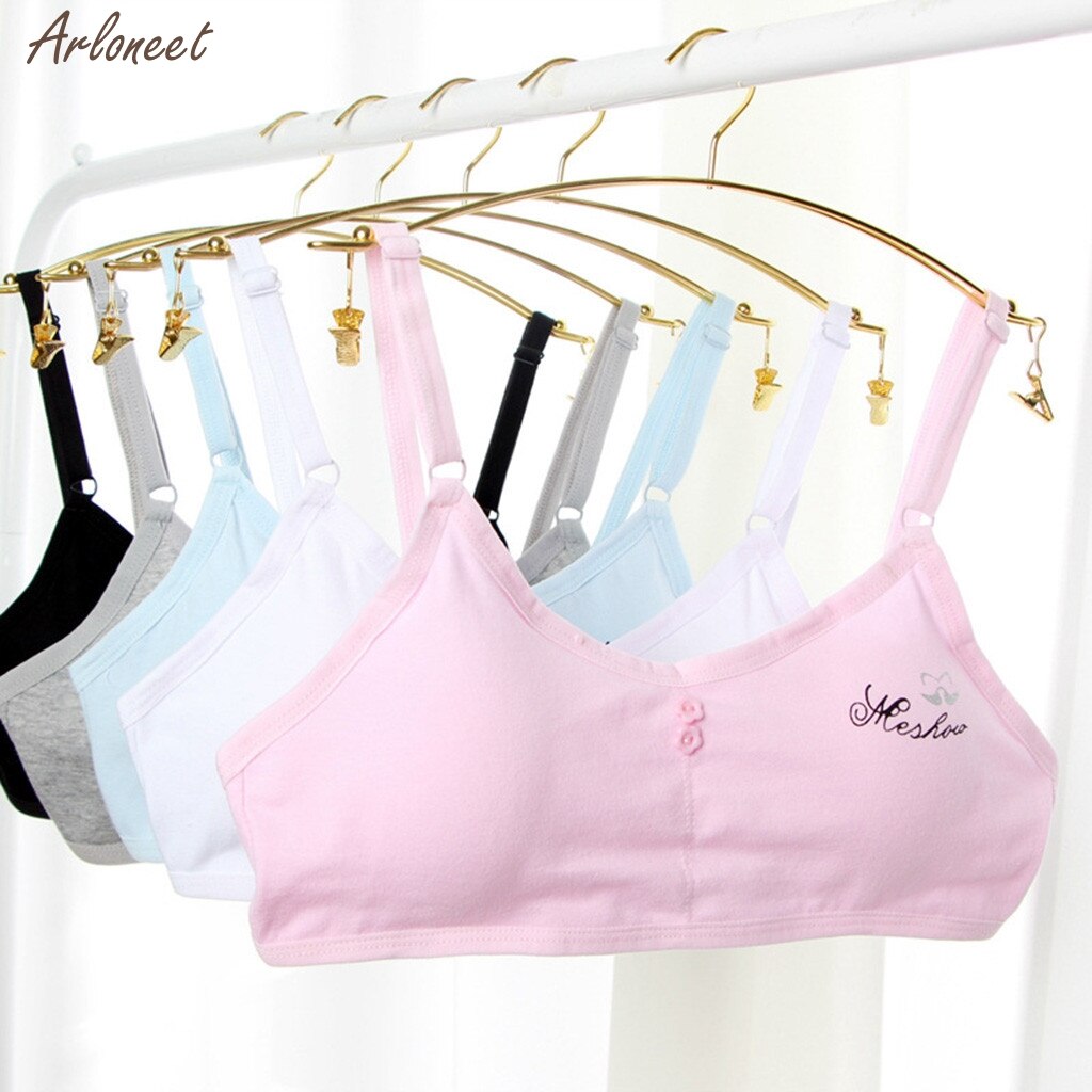Girl Bra Kids Girls Underwear Adjustable Bra Vest Children Underclothes Undies Clothes Girls Outfits Cotton