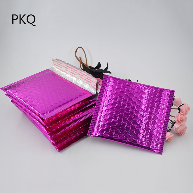 50pcs/lot Gold Aluminized Foil metallic bubble mailer CD/DVD 15*13cm colorful Bubble Envelope Bubble Film Shock Bag