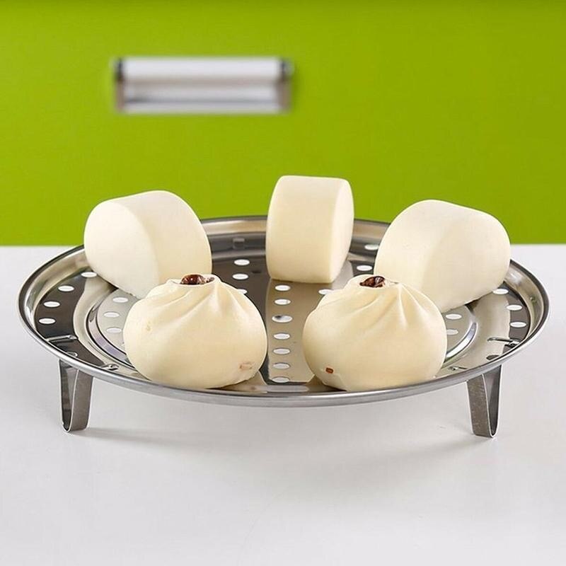Steam Cooker Steel Steamer Rack Insert Stock 5 Choose to Steaming Pot Cookware Stand Tray Sizes Tool D4I8