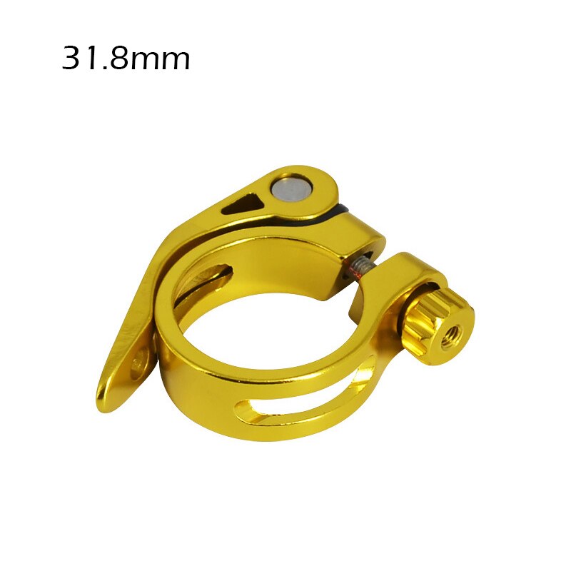 31.8/34.9Mm Aluminium Legering Fiets Zadelpen Klemmen Quick Release Multicolor Racefiets Zadelklem: yellow 31.8