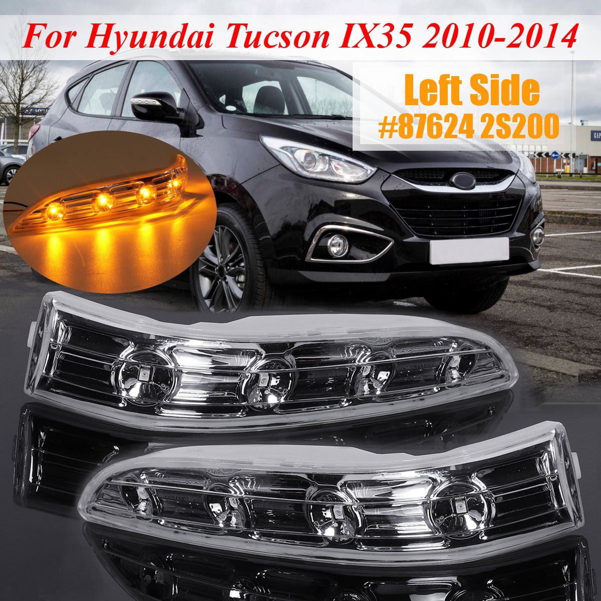 Achteruitkijkspiegel Richtingaanwijzer Voor Hyundai Tucson IX35 Achteruitkijkspiegel Indicator Richtingaanwijzer licht