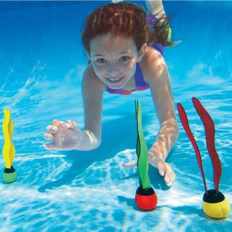 3 stk / sæt børn udendørs sport legetøj sommer svømning tang dykning legetøj til baby vand swimmingpool interaktivt spil