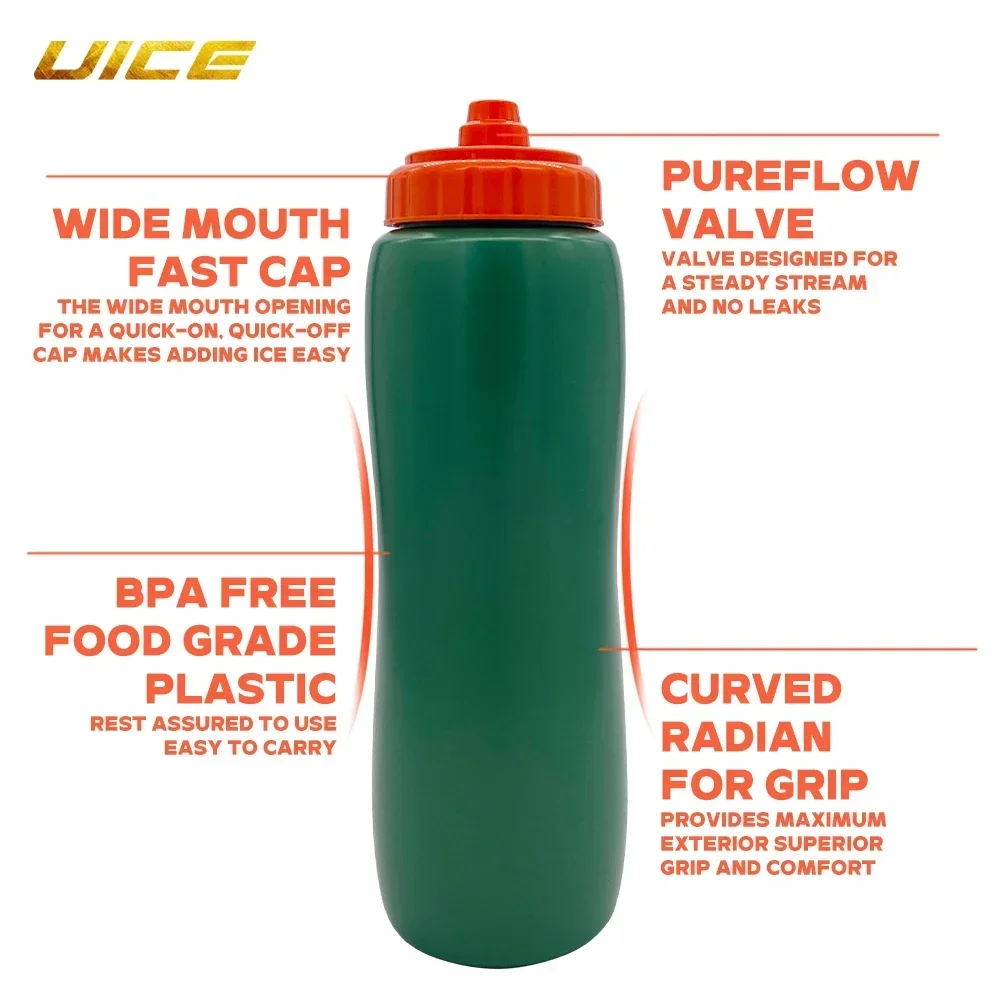 IJshockey Waterfles Hockeyuitrusting Hockey Sportfles 1000ML BPA Gratis Voetbal Lacrosse Flessen Sportuitrusting