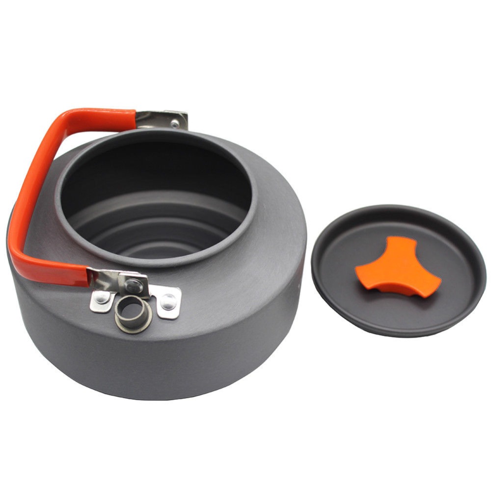 1.1L&1.6L camping kettle outdoor kettle Ultralight camping tableware travel tableware Outdoor Hiking Teapot outdoor picnic set