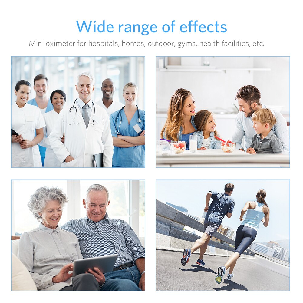 Digital Pulse Oximeter LED Oximeter Finger Pulse Oxygen Saturation Monitor Blood Meter Arterial Oxygen Saturation Monitor