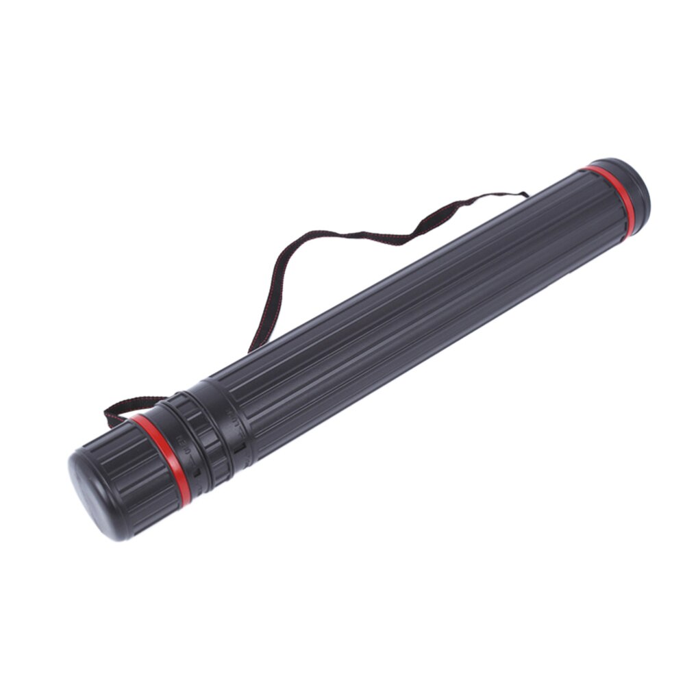 Uitschuifbare Telescopische Document Schilderen Papier Opslag Buis Box (Zwart, Extra Kleine)