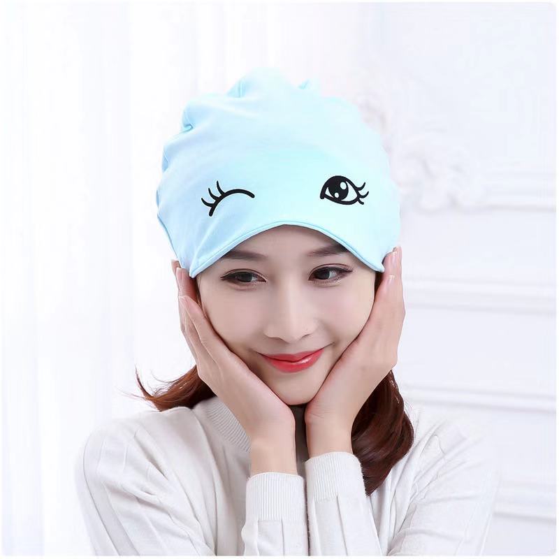 Chapeau de maternité femme enceinte, à capuche en coton, mignon, à empiler, multifonctionnel, à capuche, naturel