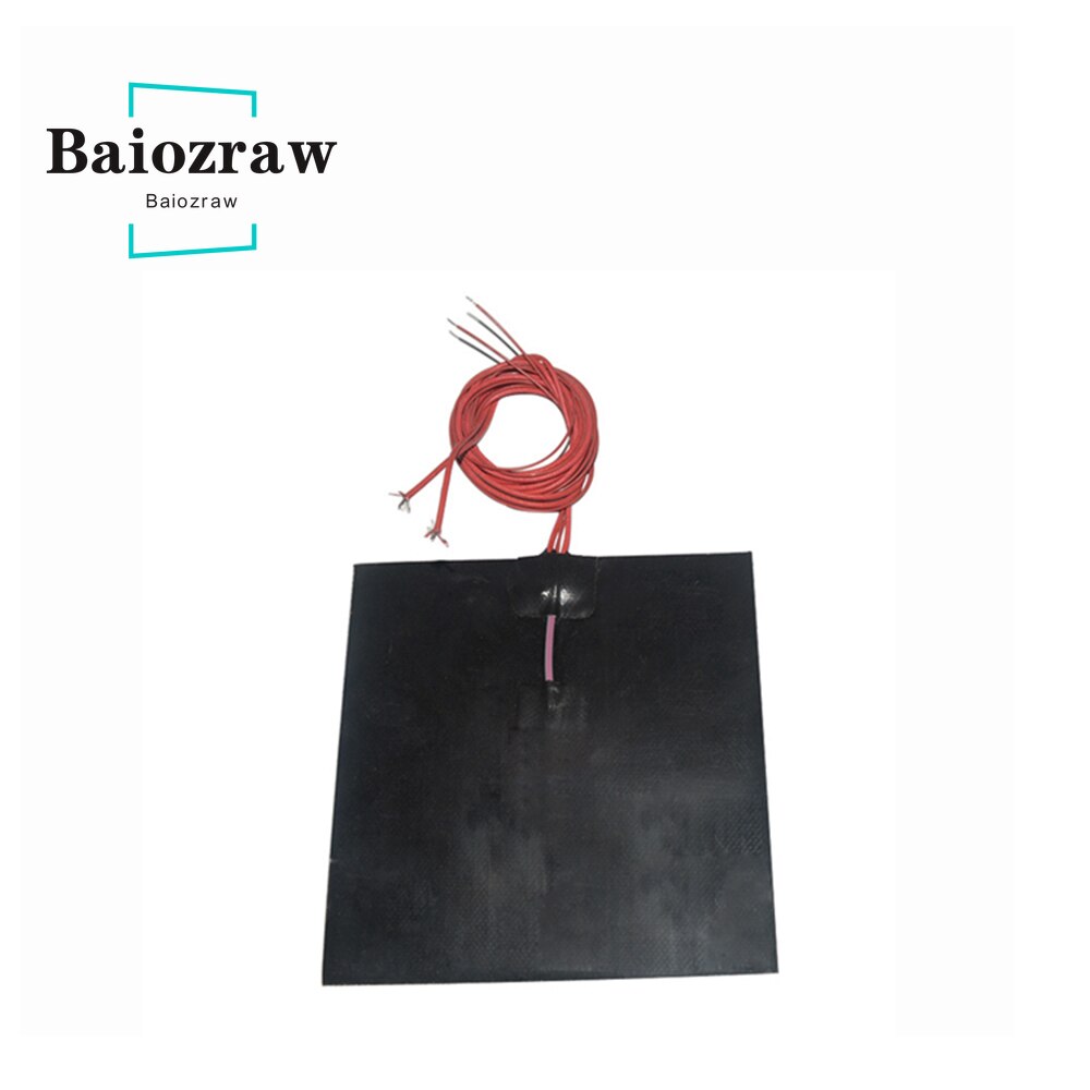 12V 50W 100x100mm Silikon Heizung Pad Heizung für 3d Drucker Wärme Bett 220V 100W