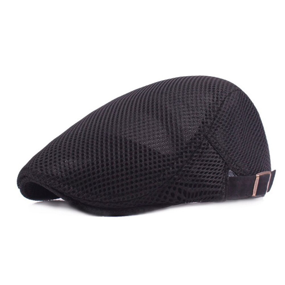 Béret d'été pour hommes et femmes, casquette plate, Cabbie, Style Gatsby, ajustable, respirant, bonnet en maille