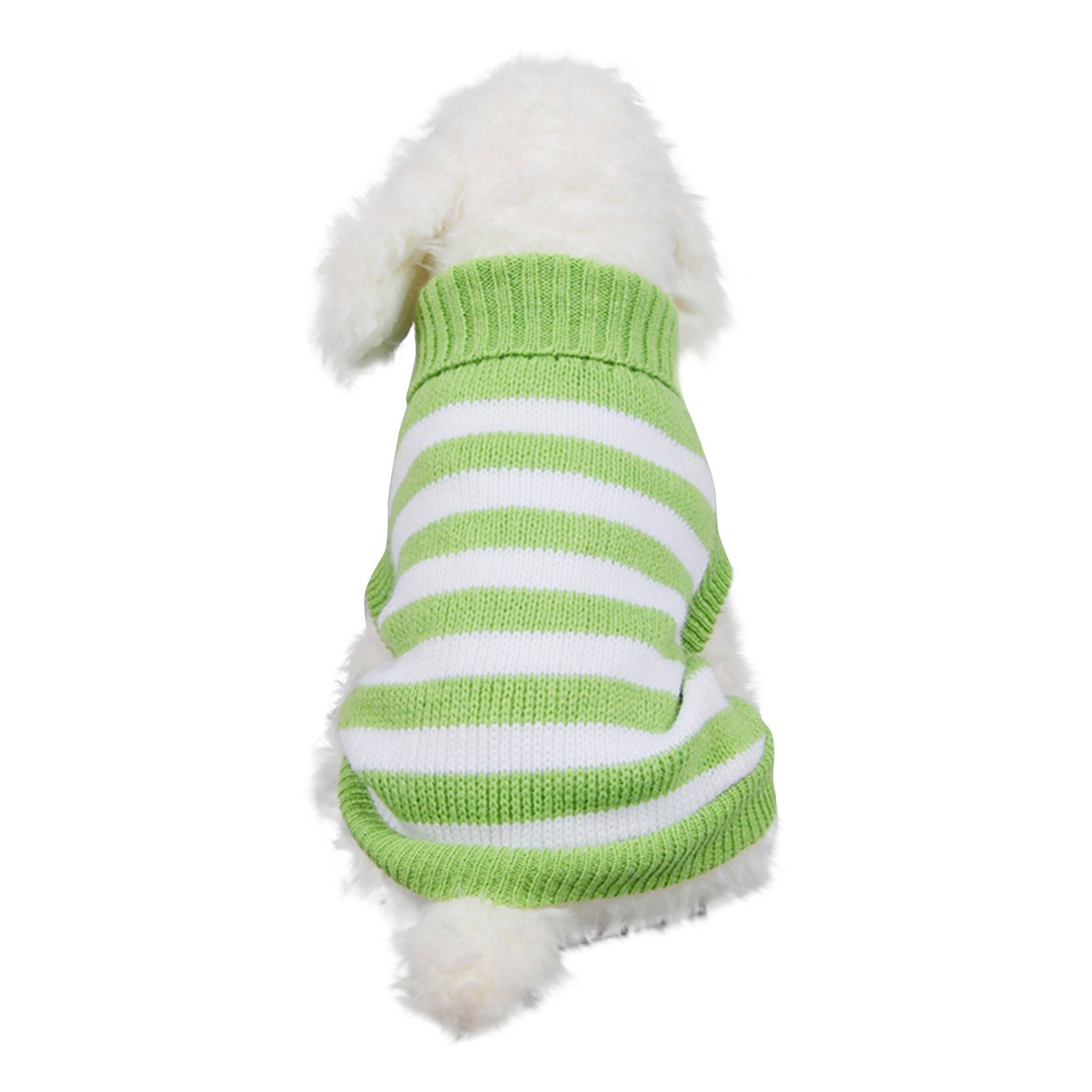 Pull à rayures pour animaux de compagnie, tendance, , coloré, pour chien, vêtements d'extérieur, 25 #: GN / L2