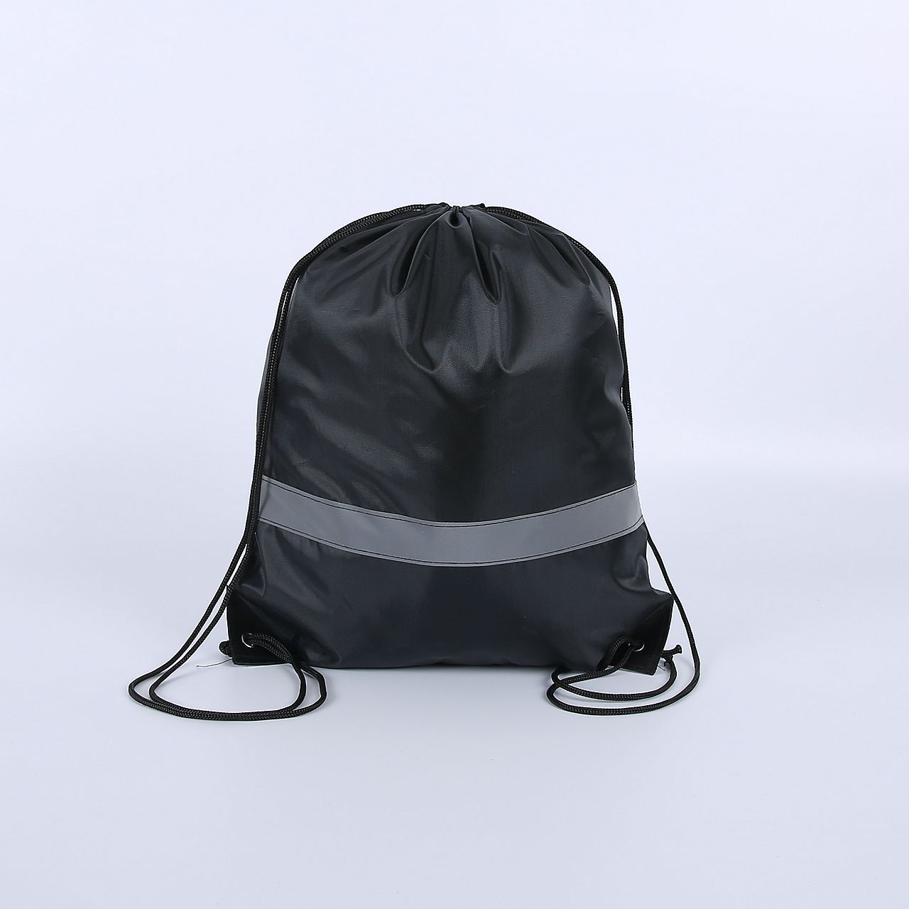 Nylon Color Portable Sports Bag Thicken Drawstring Belt Riding Backpack Gym Drawstring Shoes Bag Clothes Backpacks Waterproof: Champagne