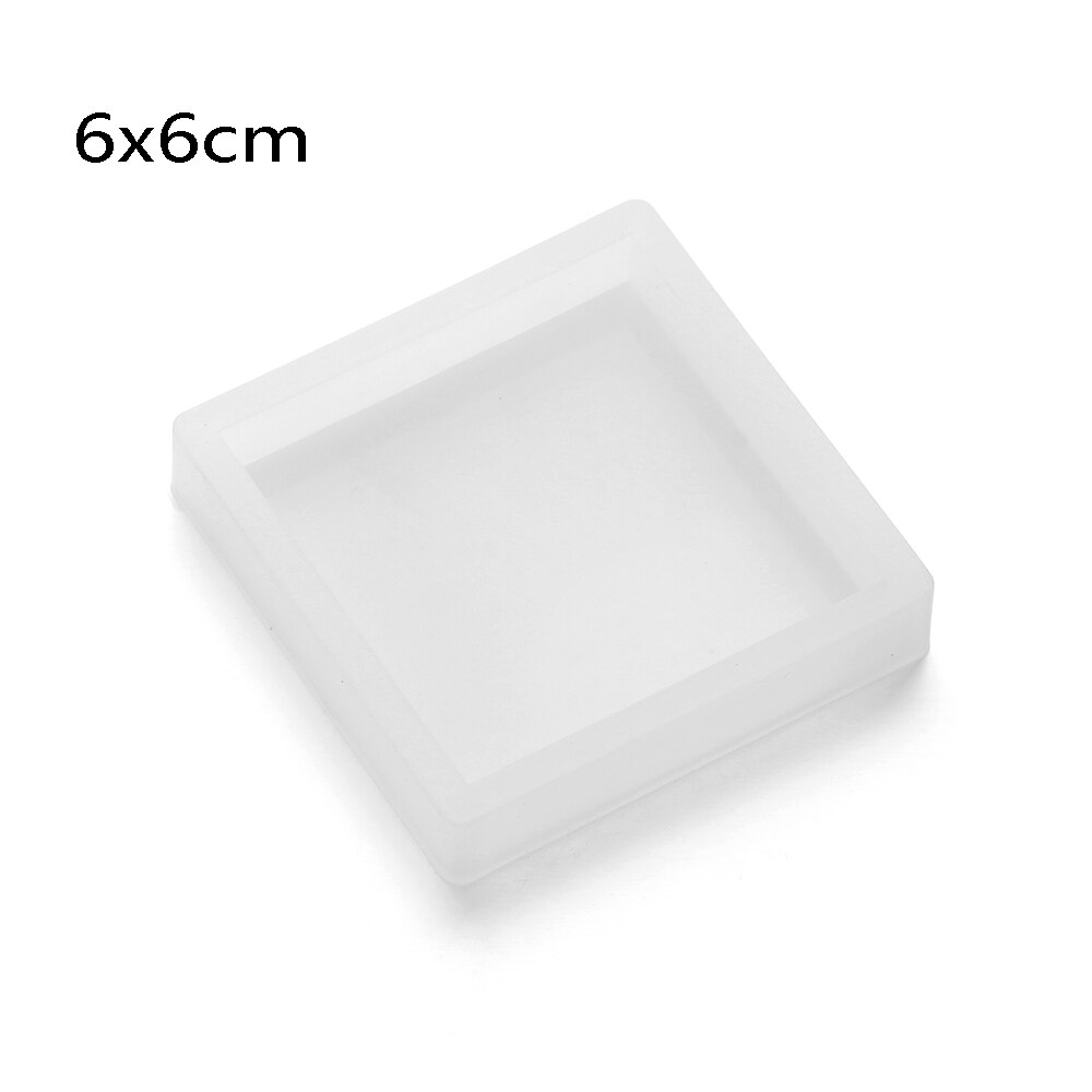1pc støbeforme til epoxyharpiks til smykker til fremstilling af støbeforme flydende kunst håndværk håndlavet lerværktøj til boligtilbehør: 6 x 6