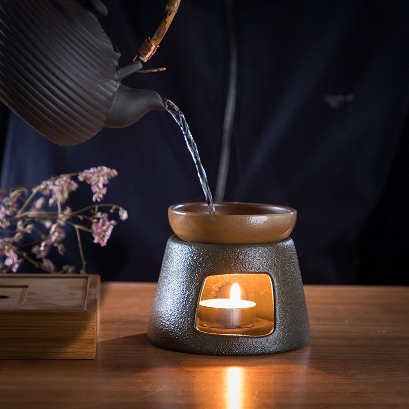 Base calefactora para velas, calentador de cerámica japonesa, soporte para tetera, Base aislante, calentador de agua y café
