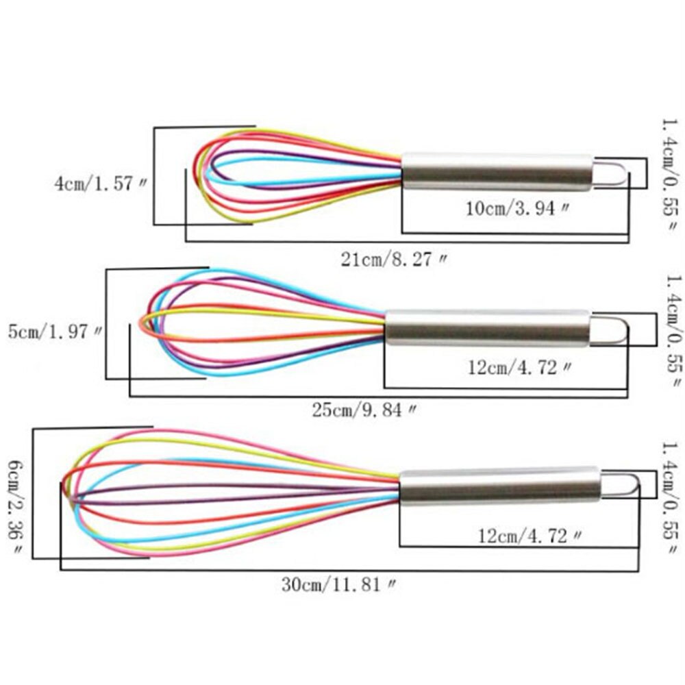 Silicone Hand Egg Mixer Cooking Foamer Wisk Cook Blender Protable Drink Whisk Mixer Kitchen Gadgets