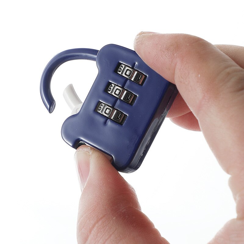 Portable 3 Digit Code Combination Password Lock Mini Suitcase Luggage Case Lock Backpack Padlock for Travel