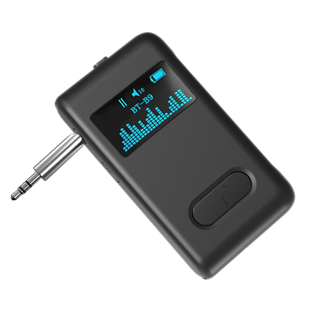 B9 audio-dongles , 3.5mm drahtlose adapter, 3.5mm bluetooth-adapter, 5.0 empfänger, oled-display, aux-stereo-freisprecheinrichtung