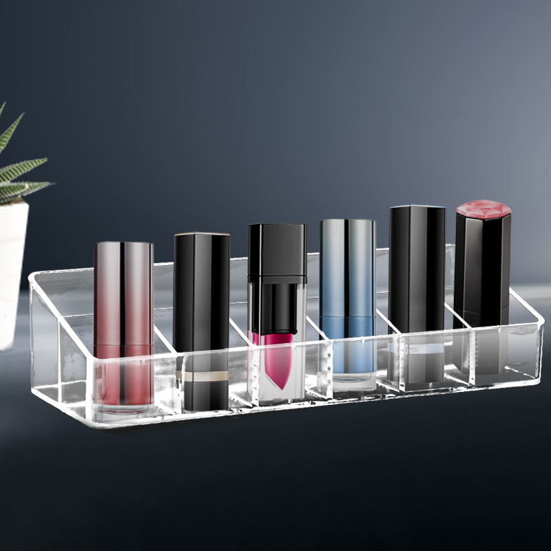 24 gitter læbestift makeup organizer akryl opbevaring makeup organizer til kosmetik læbestift neglelak display stand holder
