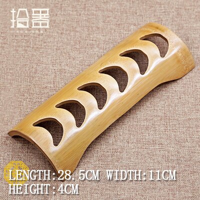 Plateau à thé chinois en bambou, fait à la main, Table à thé, planche à thé, théière Puer, conteneur de rangement, tasse, assiette, outils de cuisine, accessoires, 1 pièce: 5