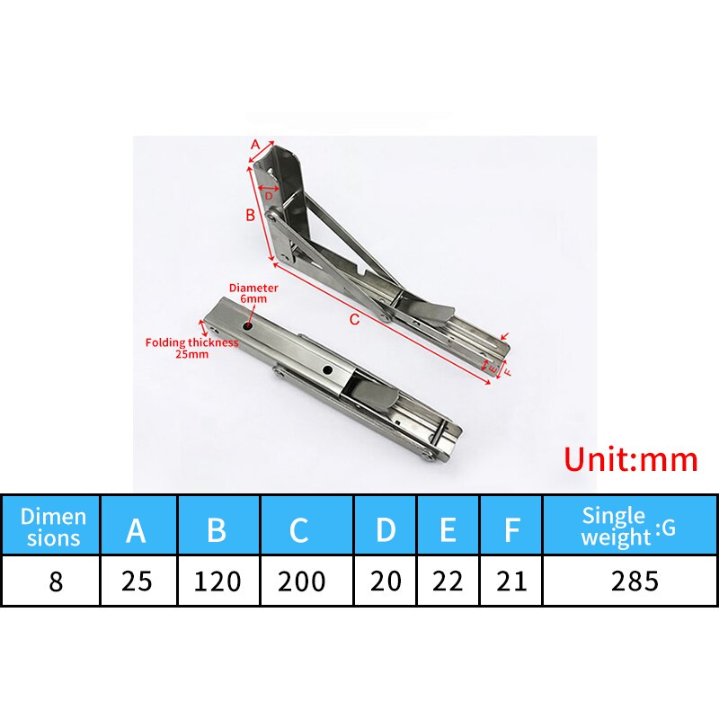 Stainless steel triangle bracket bracket furniture hardware household floor panel drag rack wall partition folding bracket: Light Grey