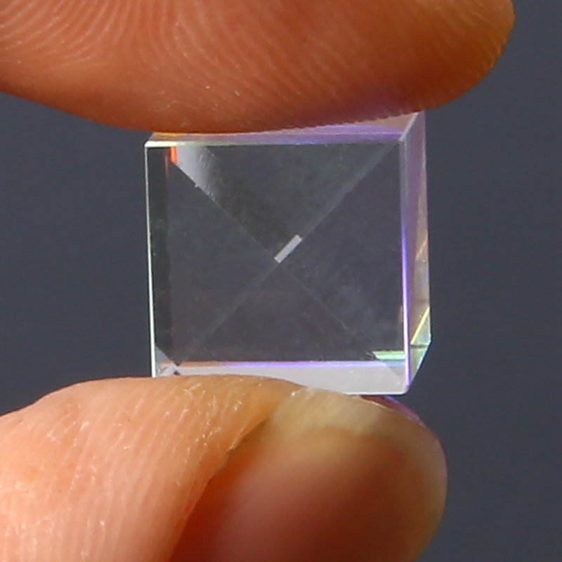 Kuutio dikroinen prisma 10 x 10mm viallinen risti optinen lasi peiliyhdistäjä jakaja sisustus läpinäkyvä luokka moduuli tutkimuslelu