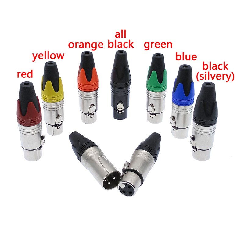 Xlr stecker Audio- stecker mikrofon stecker 3Stift lautsprecher stecker männlich &Ampere; weibliche farbe mic stecker