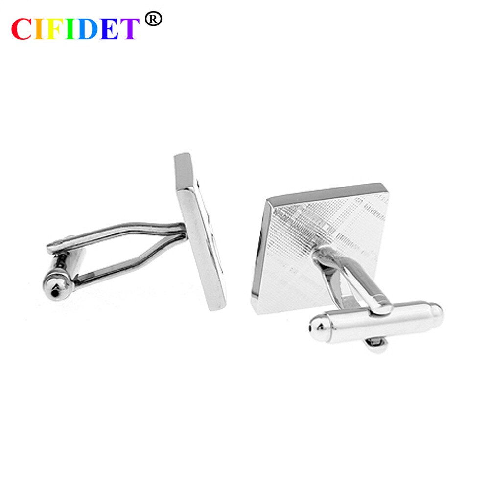 CIFIDET Wedding Cufflink I Love My Wife Marriage Cuff Link With Velvet Bag and Box Jewelry Accessories for Men